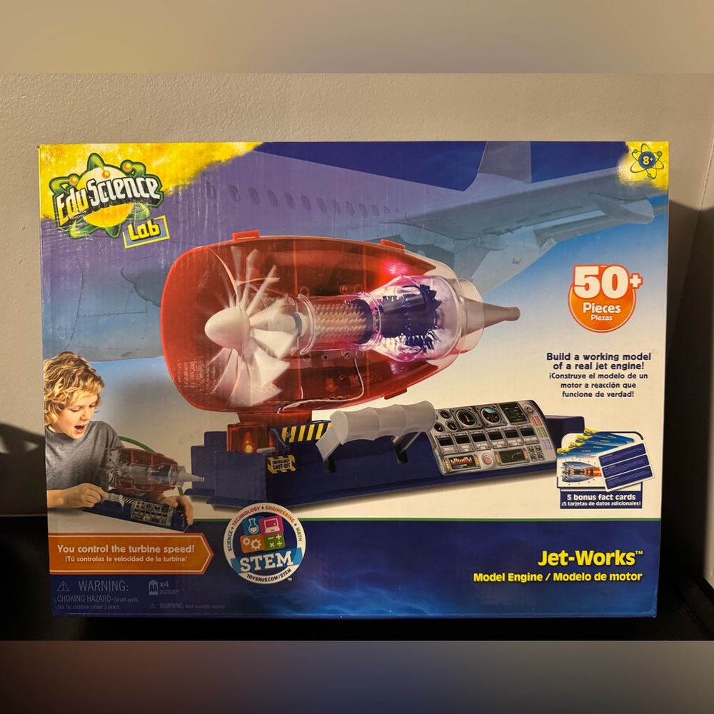Edu Science Lab‎ Jet Works Model Engine Kit - Red and Blue